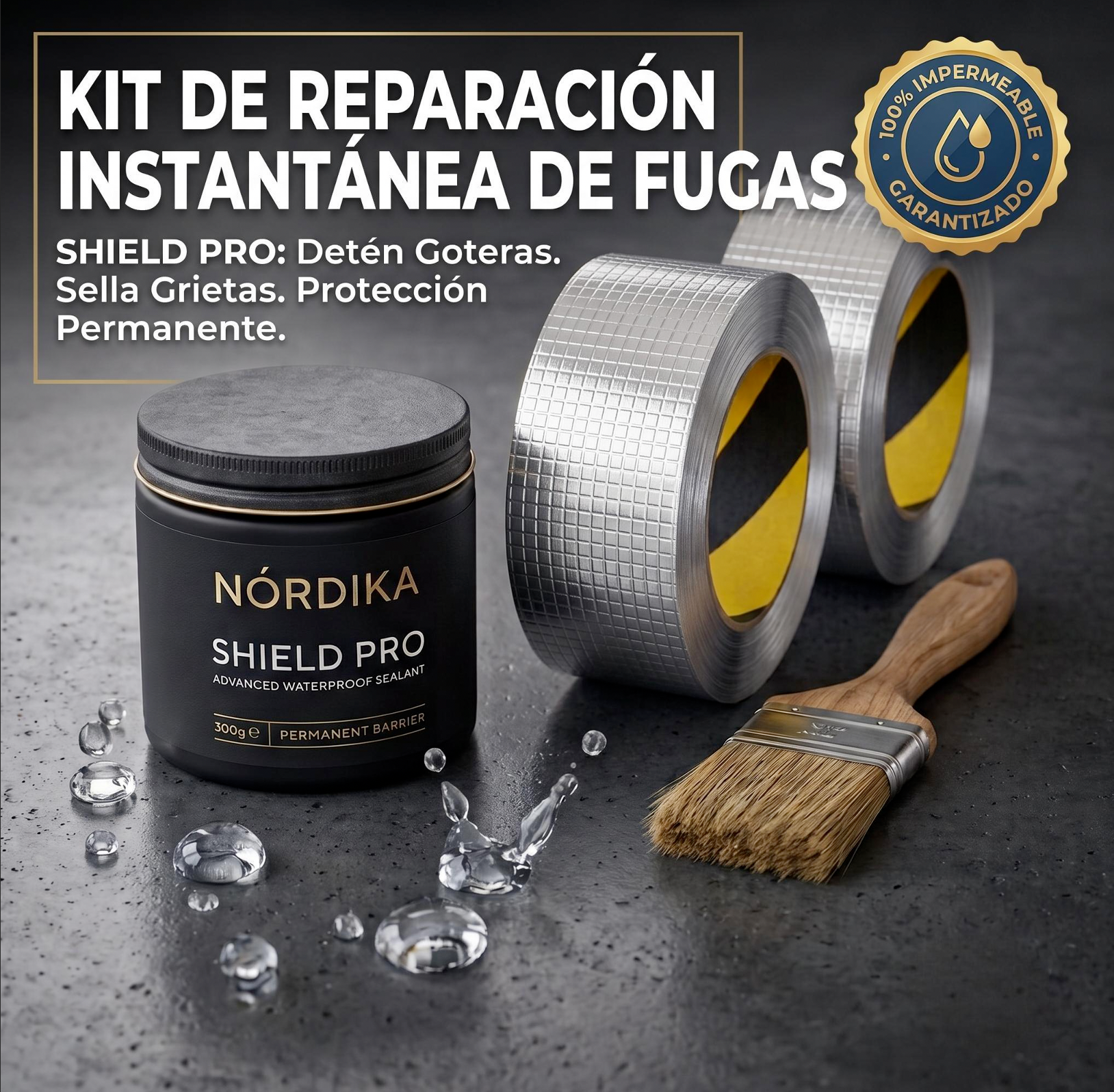 KIT SELLADOR + 2 CINTA IMPERMEABILIZANTE